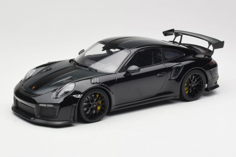 Porsche 911 991.2 GT3 RS Weissach Package Černý S Černými Koly Minichamps 1:18 153068321 Kov