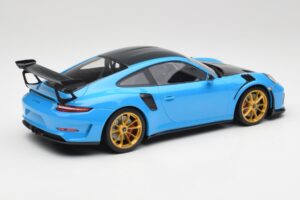 Porsche 911 991.2 GT3 RS Weissach Package Modrý & Zlatá Kola Minichamps 1:18 153068232 Kov – obrázek 2 z 6