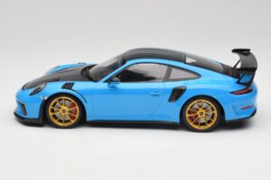 Porsche 911 991.2 GT3 RS Weissach Package Modrý & Zlatá Kola Minichamps 1:18 153068232 Kov – obrázek 3 z 6
