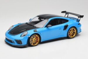 Porsche 911 991.2 GT3 RS Weissach Package Modrý & Zlatá Kola Minichamps 1:18 153068232 Kov