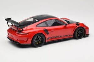 Porsche 911 991.2 GT3 RS Weissach Package Guards Red Černá Kola Minichamps 1:18 153068223 Kov – obrázek 2 z 6