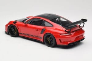 Porsche 911 991.2 GT3 RS Weissach Package Guards Red Černá Kola Minichamps 1:18 153068223 Kov – obrázek 5 z 6