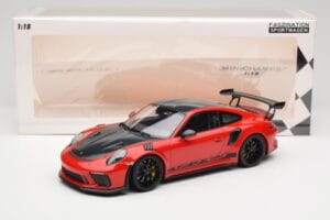 Porsche 911 991.2 GT3 RS Weissach Package Guards Red Černá Kola Minichamps 1:18 153068223 Kov – obrázek 6 z 6