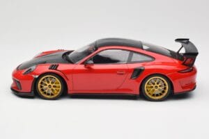 Porsche 911 991.2 GT3 RS Weissach Package Guards Red Zlatá Magnesiová Kola Minichamps 1:18 153068236 Kov – obrázek 3 z 6