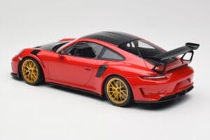 Porsche 911 991.2 GT3 RS Weissach Package Guards Red Zlatá Magnesiová Kola Minichamps 1:18 153068236 Kov – obrázek 5 z 6
