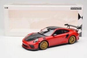 Porsche 911 991.2 GT3 RS Weissach Package Guards Red Zlatá Magnesiová Kola Minichamps 1:18 153068236 Kov – obrázek 6 z 6