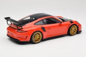 Porsche 911 991.2 GT3 RS Weissach Package Lava Orange Zlatá Magnesiová Kola Minichamps 1:18 153068227 Kov – obrázek 2 z 6