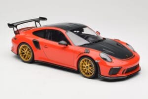 Porsche 911 991.2 GT3 RS Weissach Package Lava Orange Zlatá Magnesiová Kola Minichamps 1:18 153068227 Kov – obrázek 4 z 6