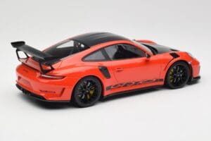 Porsche 911 991.2 GT3 RS Weissach Package Lava Orange Wording Černá Magnesiová Kola Minichamps 1:18 153068226 Kov – obrázek 2 z 6
