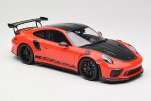 Porsche 911 991.2 GT3 RS Weissach Package Lava Orange Wording Černá Magnesiová Kola Minichamps 1:18 153068226 Kov – obrázek 4 z 6
