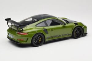 Porsche 911 991.2 GT3 RS Weissach Package Lizard Green Wording & Černá Hořčíková Kola Minichamps 1:18 155068232 Kov – obrázek 2 z 6