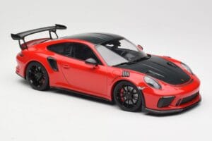 Porsche 911 991.2 GT3 RS Weissach Package Červený s Černými Koly Minichamps 1:18 155068230 Kov – obrázek 4 z 6