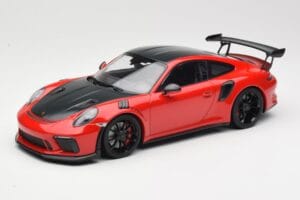 Porsche 911 991.2 GT3 RS Weissach Package Červený s Černými Koly Minichamps 1:18 155068230 Kov