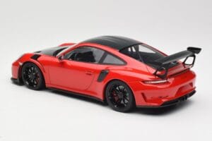 Porsche 911 991.2 GT3 RS Weissach Package Červený s Černými Koly Minichamps 1:18 155068230 Kov – obrázek 5 z 6