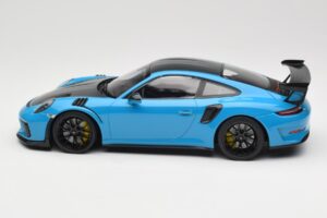 Porsche 911 991.2 GT3 RS Weissach Package Shark Blue Černá Magnesiová Kola Minichamps 1:18 153068224 Kov – obrázek 3 z 6