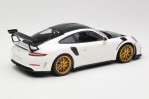 Porsche 911 991.2 GT3 RS Weissach Package Bílý Zlatá Magnesiová Kola Minichamps 1:18 153068238 Kov – obrázek 2 z 6