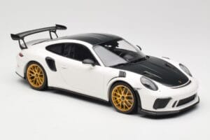Porsche 911 991.2 GT3 RS Weissach Package Bílý Zlatá Magnesiová Kola Minichamps 1:18 153068238 Kov – obrázek 4 z 6