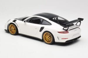 Porsche 911 991.2 GT3 RS Weissach Package Bílý Zlatá Magnesiová Kola Minichamps 1:18 153068238 Kov – obrázek 5 z 6