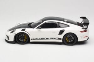 Porsche 911 991.2 GT3 RS Weissach Package Bílý Wording Černá Magnesiová Kola Minichamps 1:18 153068225 Kov – obrázek 3 z 6