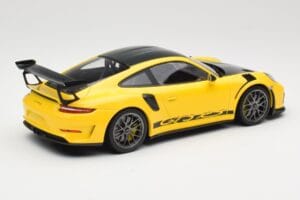 Porsche 911 991.2 GT3 RS Žlutý Weissach Package Platinum Wheels Minichamps 1:18 155068221 Kov – obrázek 2 z 6