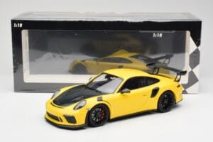 Porsche 911 991.2 GT3 RS Žlutý s Černými Koly Minichamps 1:18 155068231 Kov – obrázek 6 z 6