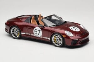 Porsche 911 991.2 Speedster Heritage Edition Cherry Metallic GT Spirit 1:18 GT929 Pryskyřice – obrázek 4 z 6