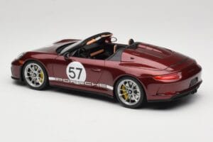 Porsche 911 991.2 Speedster Heritage Edition Cherry Metallic GT Spirit 1:18 GT929 Pryskyřice – obrázek 5 z 6