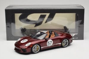 Porsche 911 991.2 Speedster Heritage Edition Cherry Metallic GT Spirit 1:18 GT929 Pryskyřice – obrázek 6 z 6