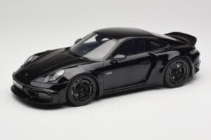 Porsche 911 992 Brabus 900 Rocket-R Obsidian Black GT Spirit 1:18 GT502 Pryskyřice