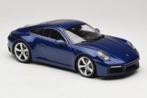 Porsche 911 992 Carrera 4S Blue Metallic Minichamps 1:18 153067327 Kov – obrázek 4 z 6