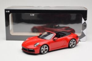 Porsche 911 992 Carrera 4S Kabriolet Červený Minichamps 1:18 155067331 Kov – obrázek 6 z 6