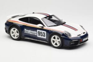 Porsche 911 992 Dakar Rough Roads Norev 1:18 187240 Kov – obrázek 7 z 9