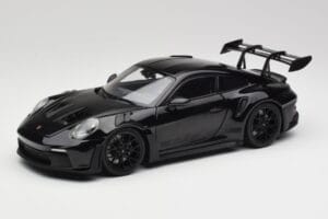 Porsche 911 992 GT3 RS Černý & Černá Kola Concept Minichamps 1:18 911992003 Kov