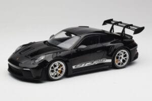 Porsche 911 992 GT3 RS Černý Se Stříbrnými Koly Minichamps 1:18 155062231 Kov