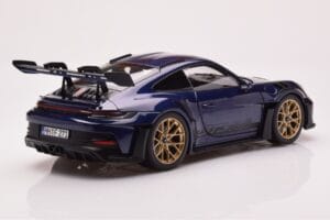 Porsche 911 992 GT3 RS Gentian Modrý Metalická Norev 1:18 187363 Kov – obrázek 3 z 8