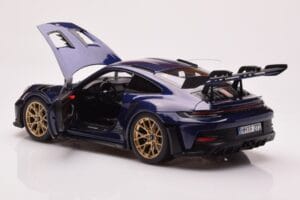 Porsche 911 992 GT3 RS Gentian Modrý Metalická Norev 1:18 187363 Kov – obrázek 5 z 8