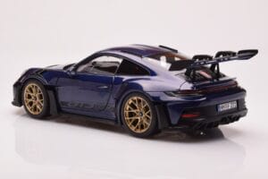 Porsche 911 992 GT3 RS Gentian Modrý Metalická Norev 1:18 187363 Kov – obrázek 7 z 8