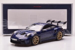 Porsche 911 992 GT3 RS Gentian Modrý Metalická Norev 1:18 187363 Kov – obrázek 8 z 8