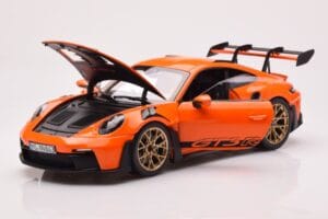 Porsche 911 992 GT3 RS Gulf Oranžový Norev 1:18 187360 Kov – obrázek 2 z 8