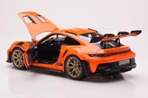 Porsche 911 992 GT3 RS Gulf Oranžový Norev 1:18 187360 Kov – obrázek 5 z 8