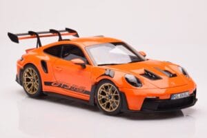 Porsche 911 992 GT3 RS Gulf Oranžový Norev 1:18 187360 Kov – obrázek 6 z 8