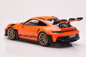 Porsche 911 992 GT3 RS Gulf Oranžový Norev 1:18 187360 Kov – obrázek 7 z 8