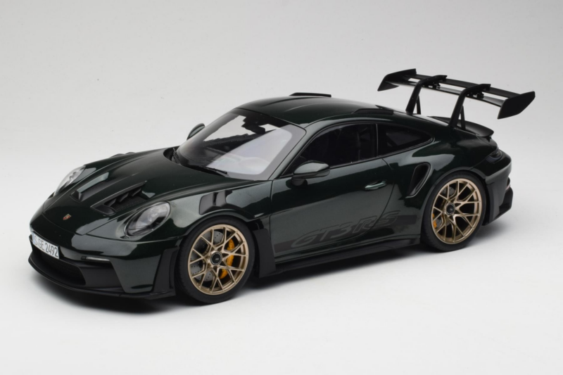 Porsche 911 992 GT3 RS Jet Green Metallic Black Norev 1:12 127532 Kov