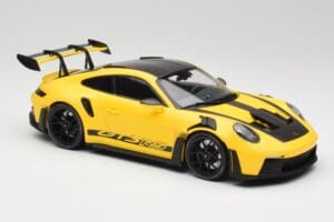 Porsche 911 992 GT3 RS Racing Žlutý & Černá Kola Minichamps 1:18 153062245 Kov – obrázek 4 z 6