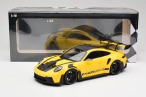 Porsche 911 992 GT3 RS Racing Žlutý & Černá Kola Minichamps 1:18 153062245 Kov – obrázek 6 z 6