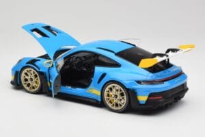 Porsche 911 992 GT3 RS Shark Modrý & Žlutý Decor Concept Minichamps 1:18 911992001 Kov – obrázek 5 z 8