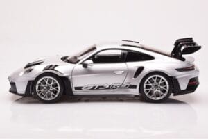 Porsche 911 992 GT3 RS Stříbrný Metalická Norev 1:18 187357 Kov – obrázek 4 z 8