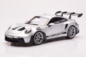 Porsche 911 992 GT3 RS Stříbrný Metalická Norev 1:18 187357 Kov