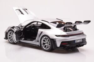 Porsche 911 992 GT3 RS Stříbrný Metalická Norev 1:18 187357 Kov – obrázek 5 z 8