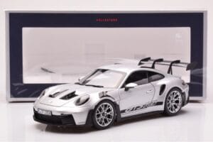 Porsche 911 992 GT3 RS Stříbrný Metalická Norev 1:18 187357 Kov – obrázek 8 z 8
